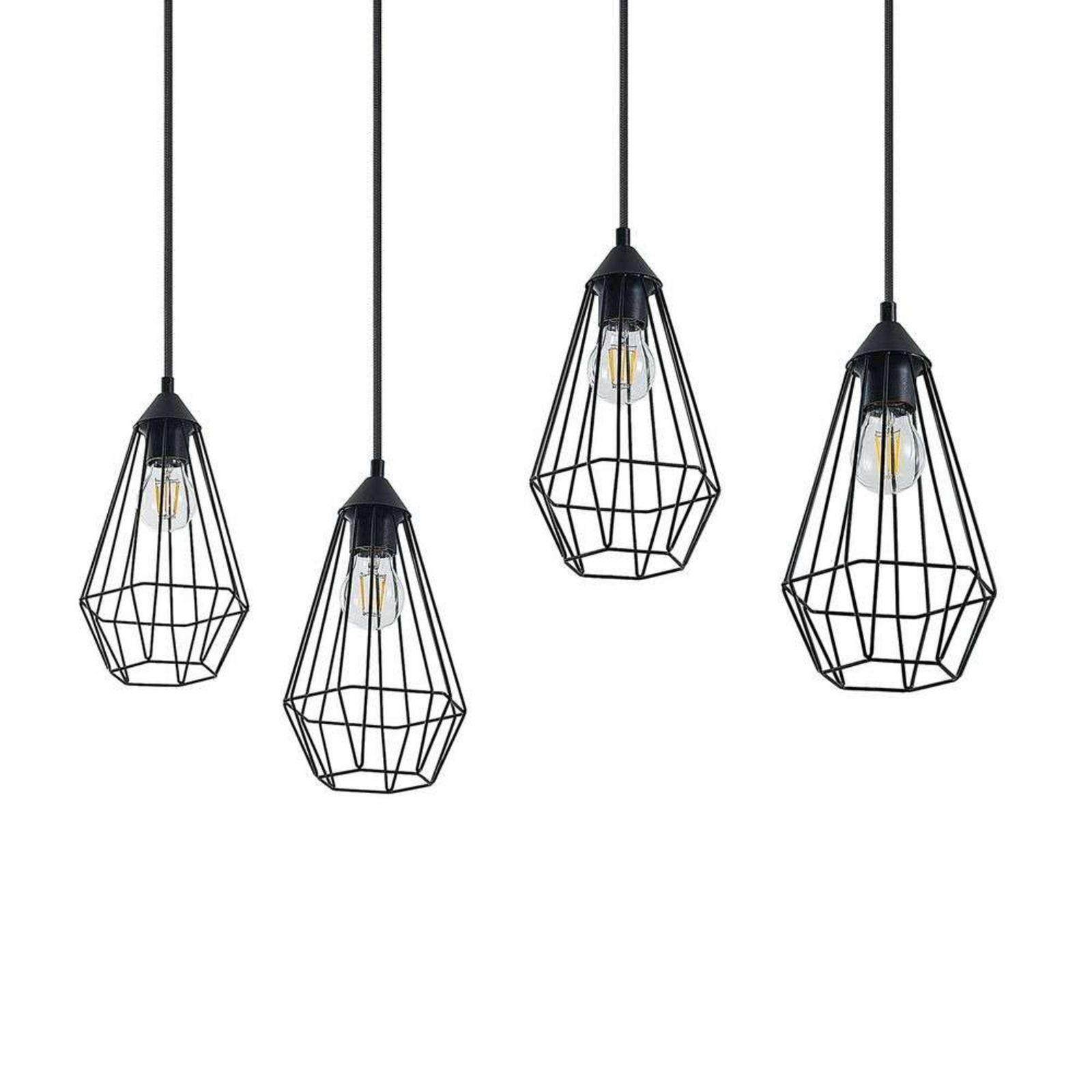 Remus 4 Pendant Black - Lindby