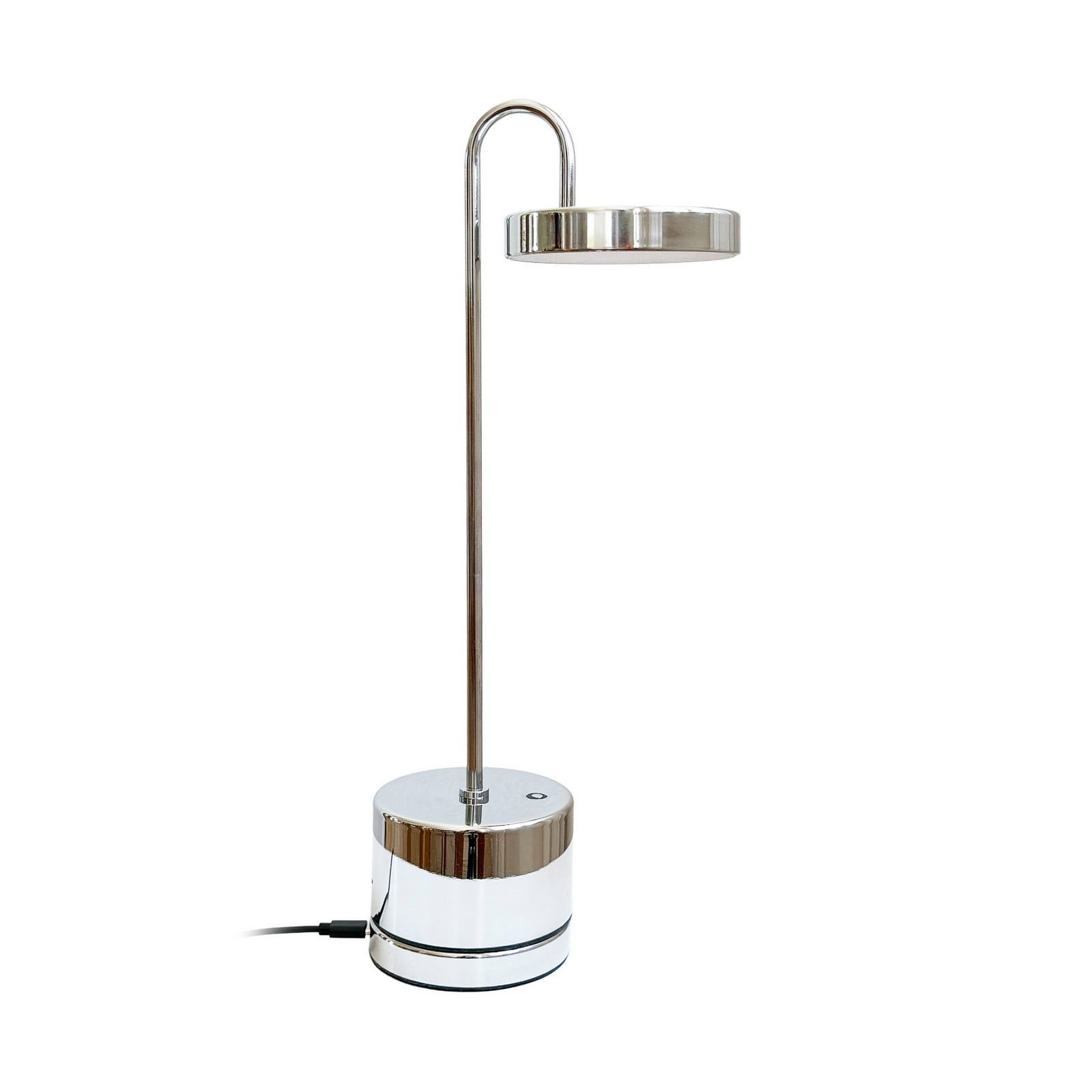 Dyberg Larsen LED-Akku-Tischleuchte MOOVELIGHT, chrom, 35 cm