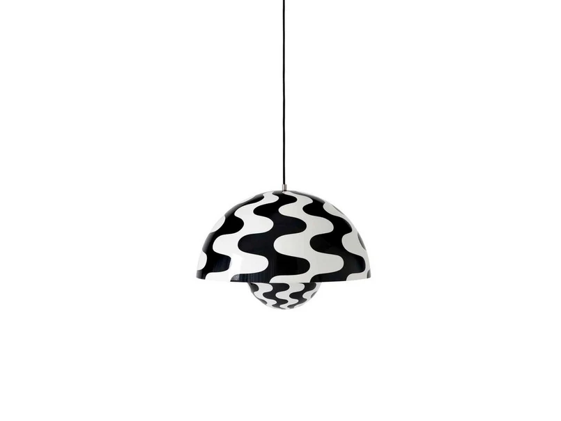 &Tradition – Big Flowerpot VP2 Taklampa Black/White