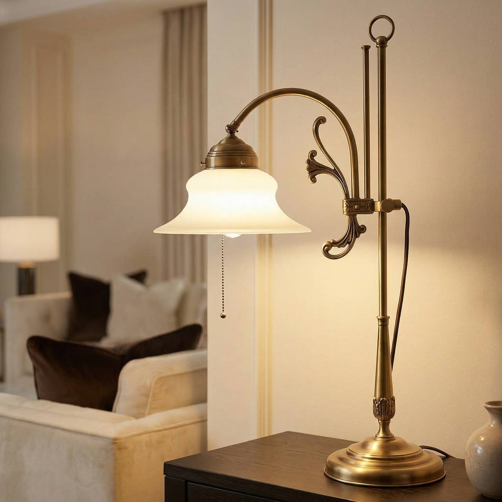 Berliner Messinglampen Lampe à poser filigrane Elisabeth