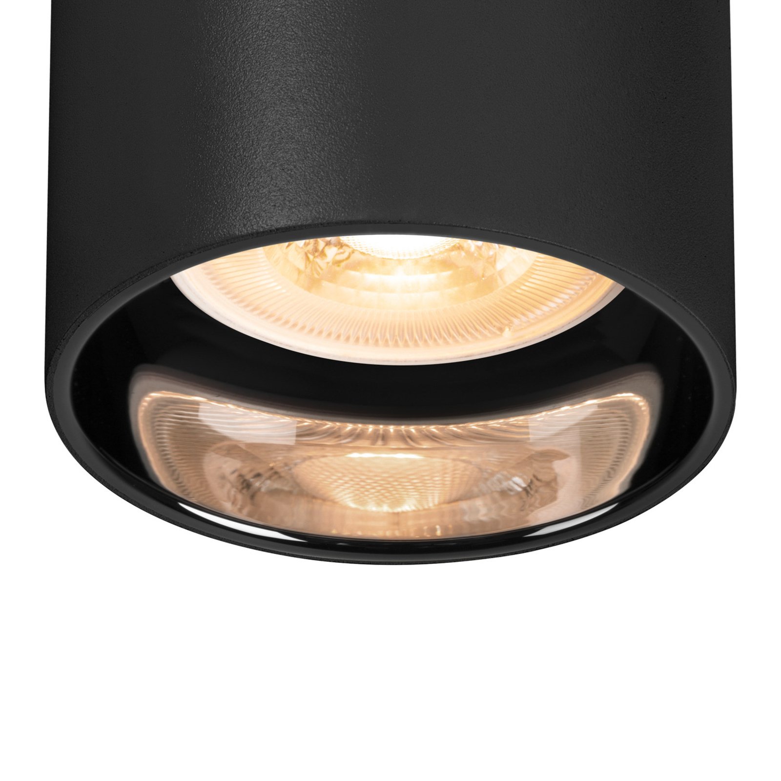 SLV Asto Tube sienas lampa, GU10, uz augšu/uz leju, melna