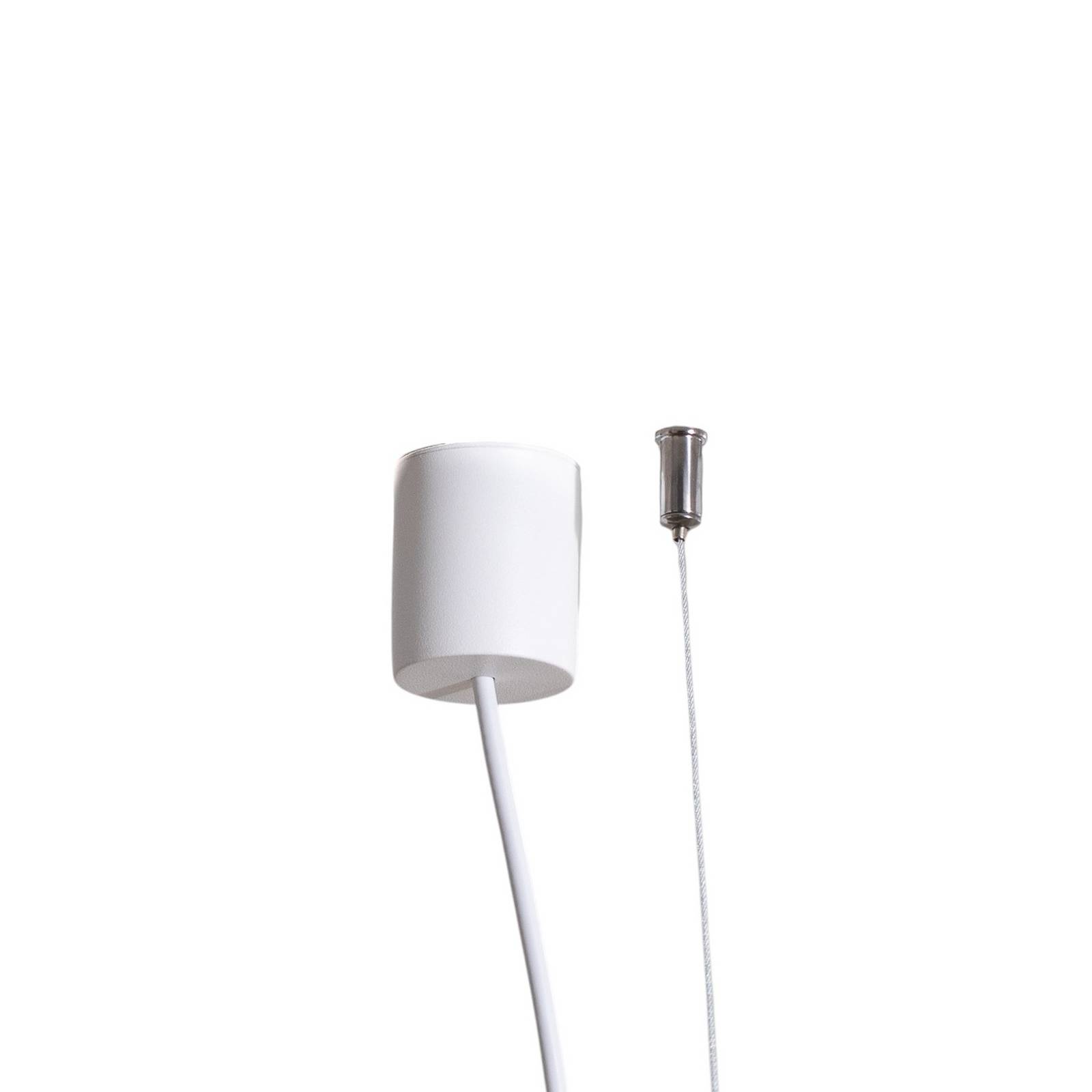 Lampa wisząca Luxe LED, biała, długość 112,5 cm, metal, 4000 K
