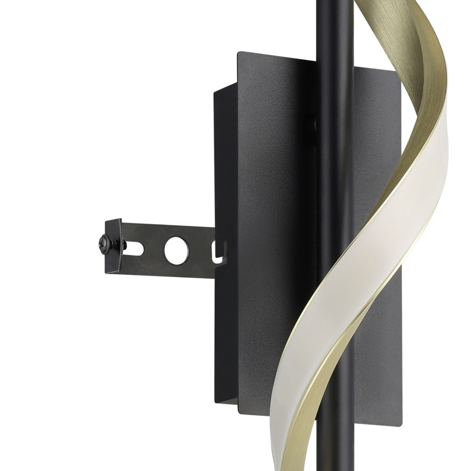 EGLO LED-Wandleuchte CONAPRATO, schwarz/messing, 47 cm, CCT EGLO LED-Wandleuchte CONAPRATO, schwarz/messing, 47 cm, CCT