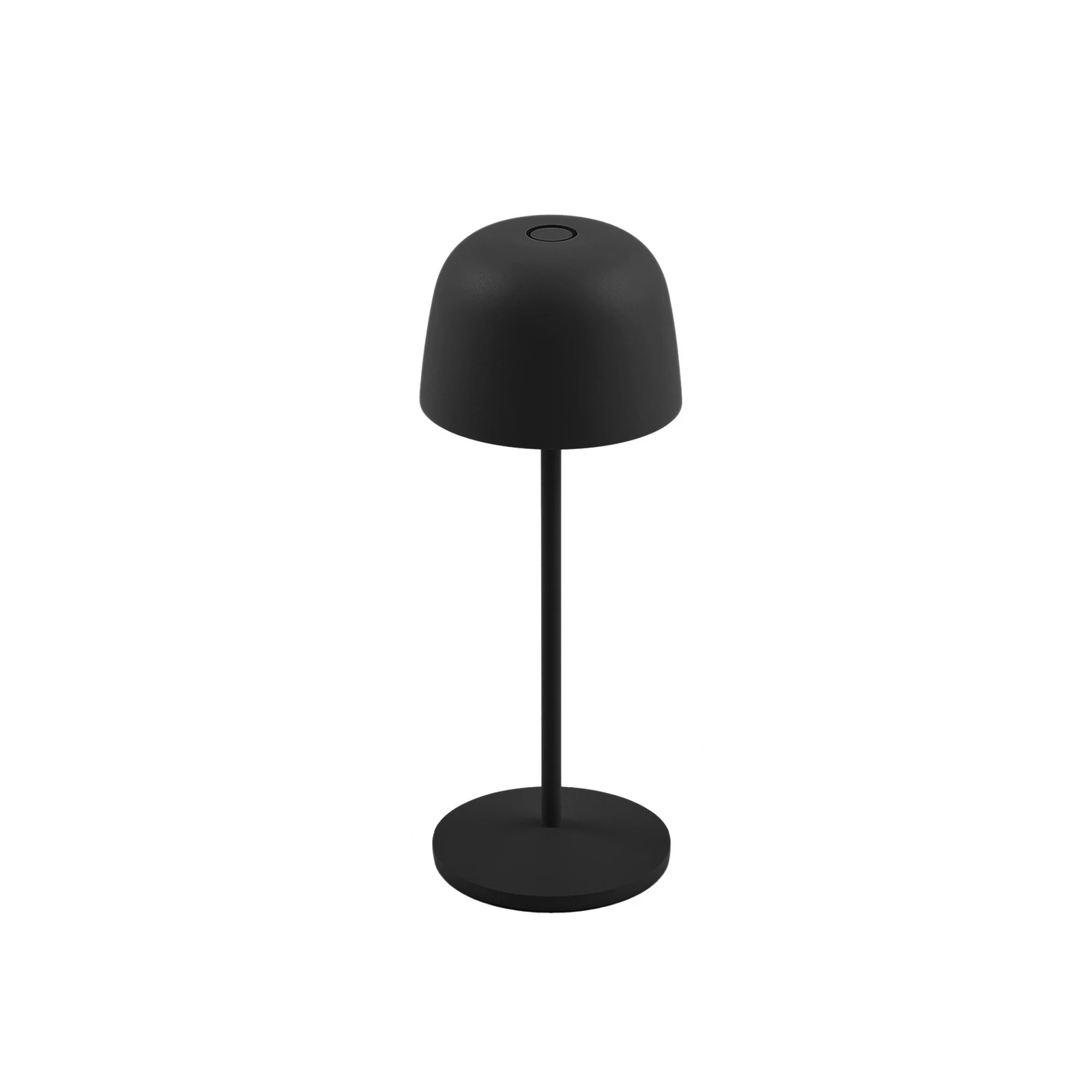 Candeeiro de mesa LED recarregável Lindby Arietty, preto, regulável, IP65