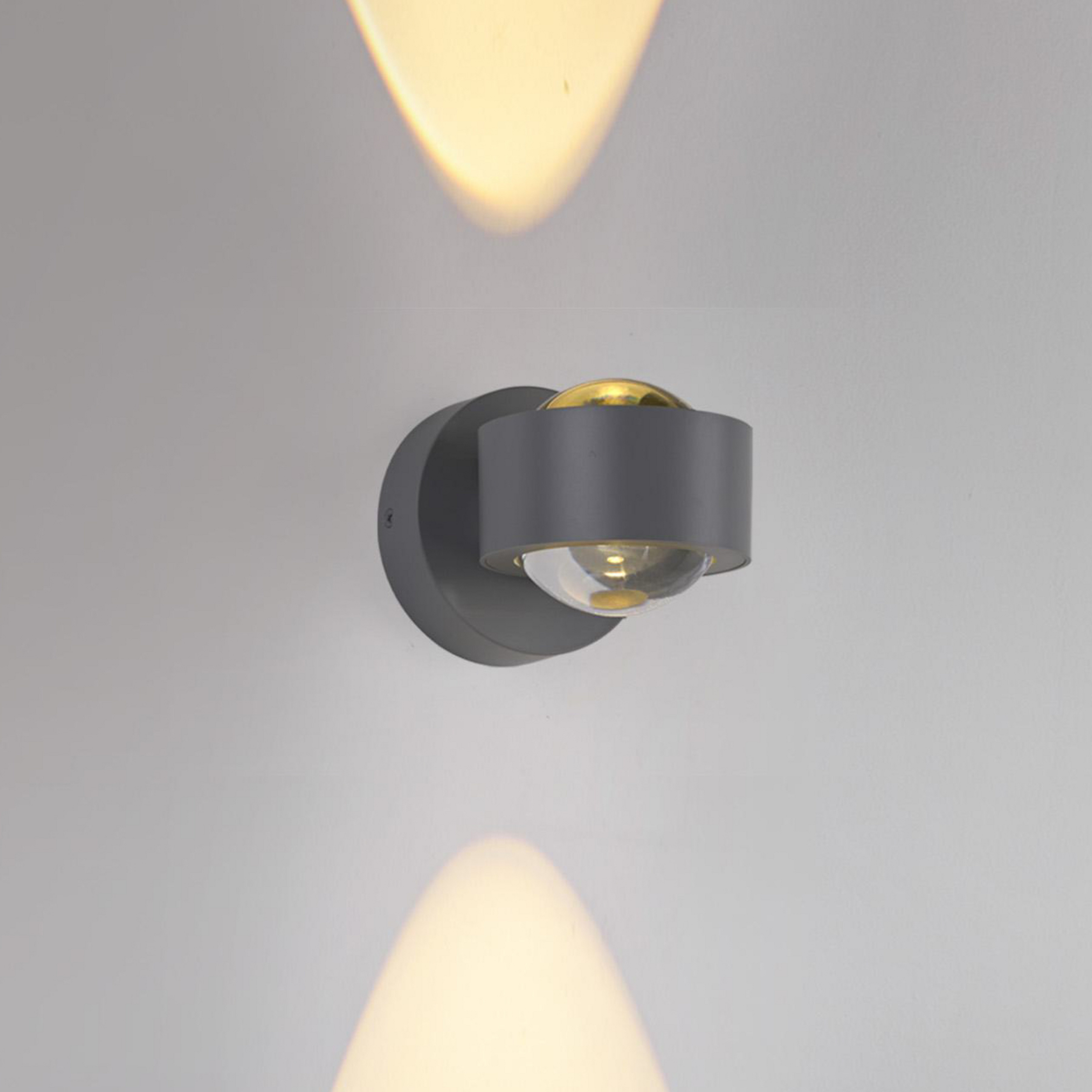JUST LIGHT. LED-Akku-Wandleuchte Chia silber, Eisen, 3.000 K