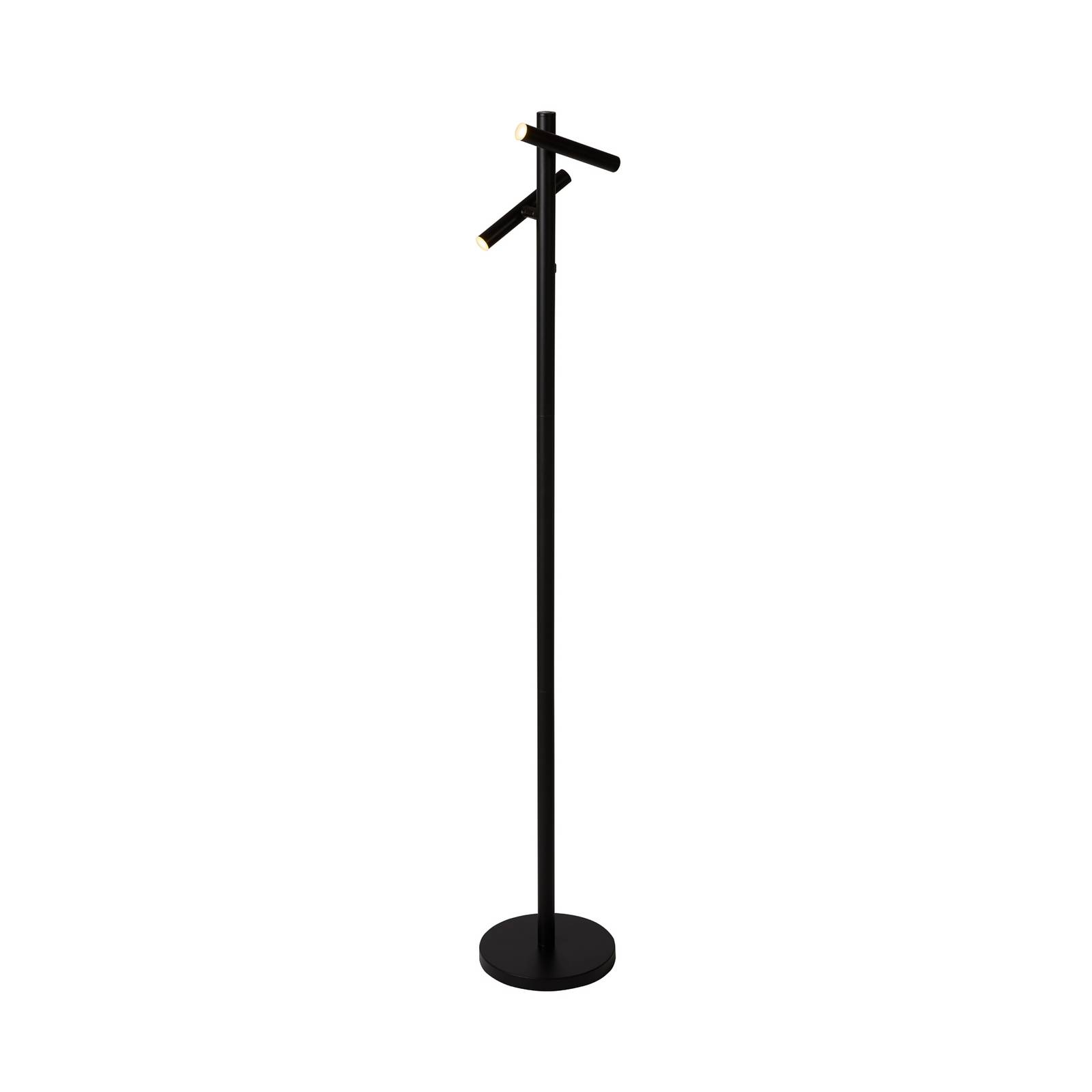 LED-Akku-Stehlampe 10460BK, schwarz, Höhe 127 cm, CCT 2-flg.