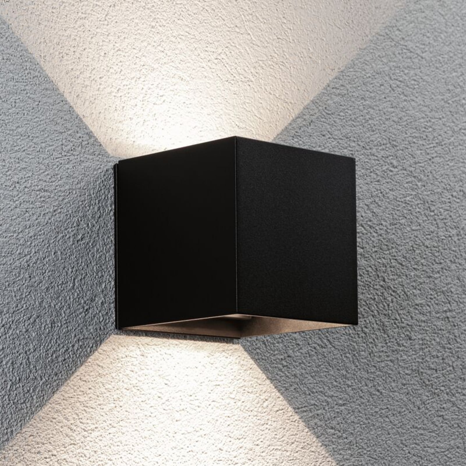 Paulmann Akku-Außenwandlampe Nyara schwarz 10 cm Sensor IP44