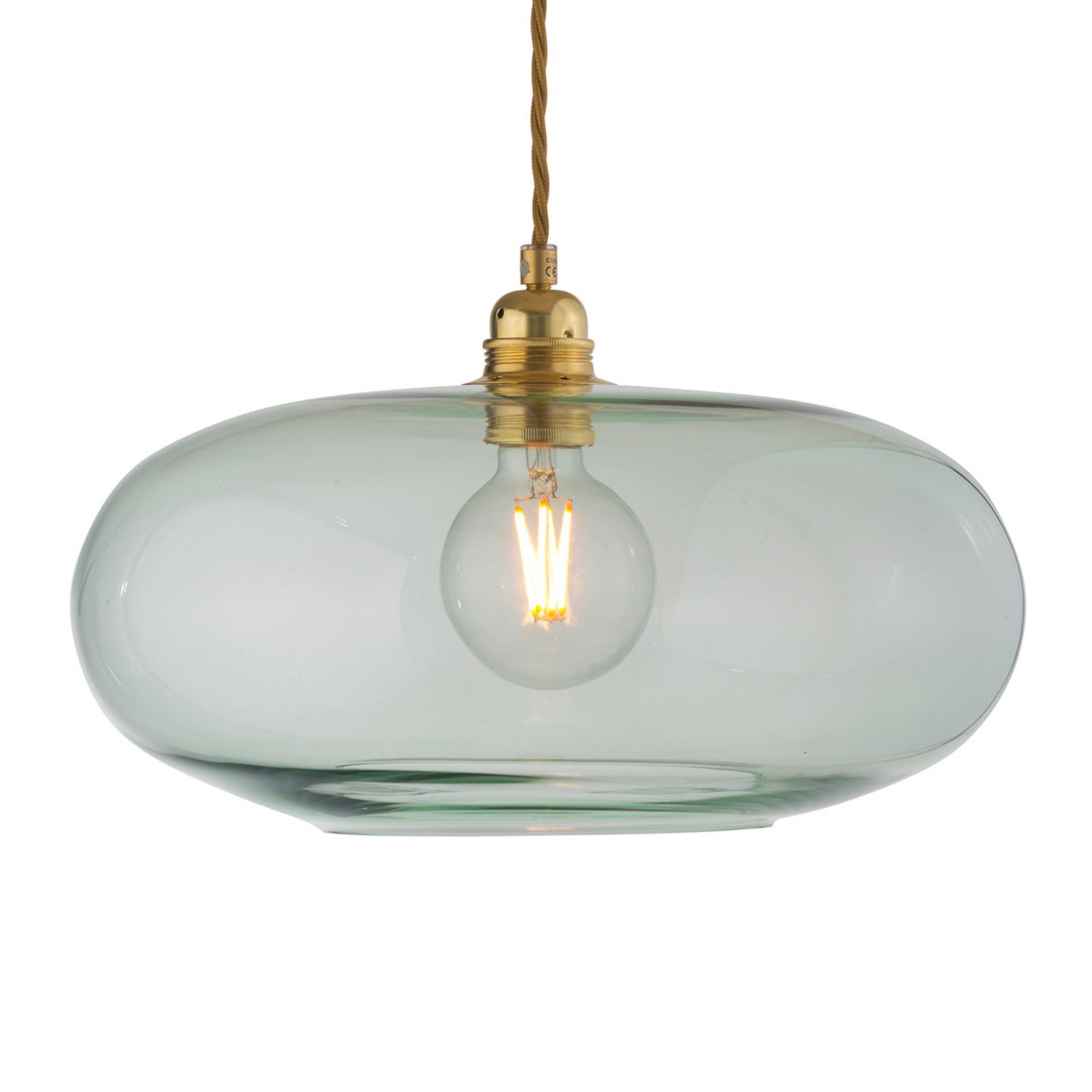 EBB & FLOW Horizon pendul de sticlă verde Ø 36 cm