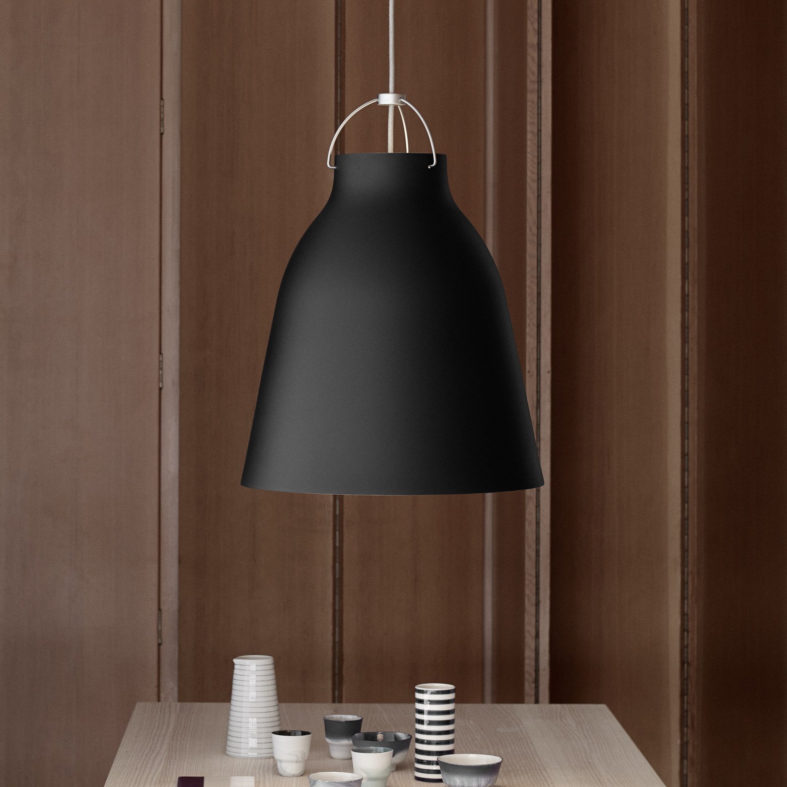 FRITZ HANSEN Caravaggio P3 negru mat