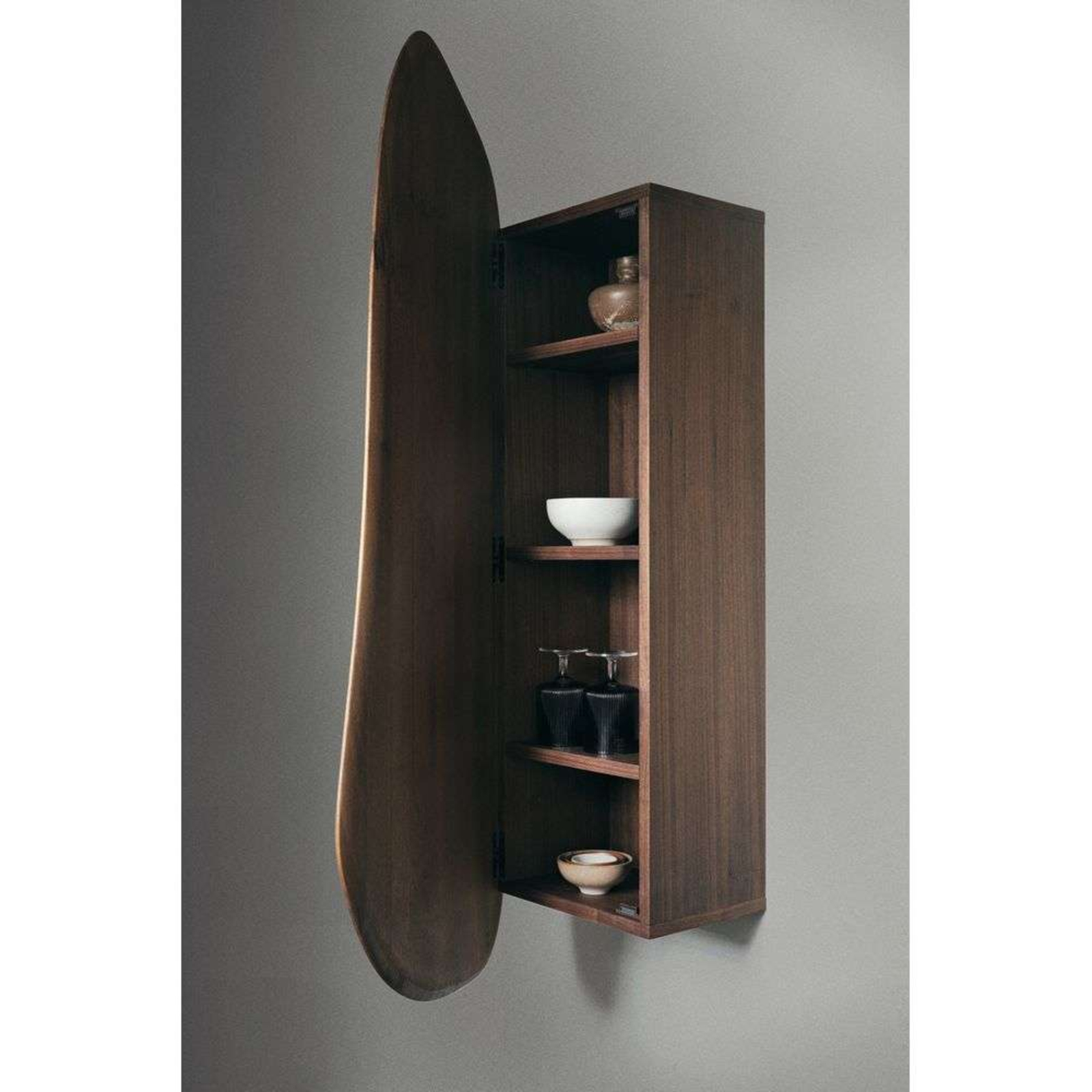 Feve Wall Cabinet Walnut - ferm LIVING