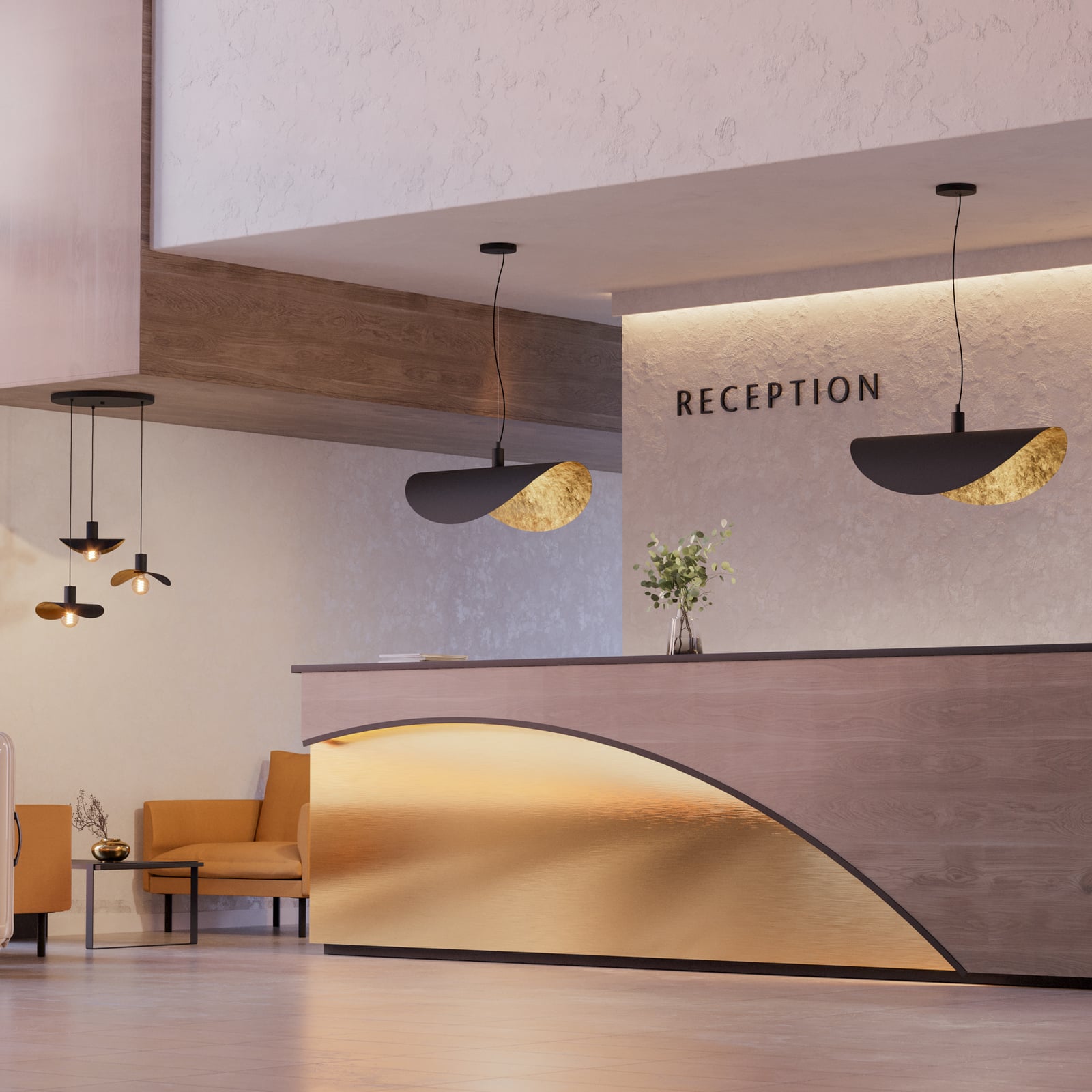 Závěsné světlo Saceda, 80 cm černá/zlatá - EGLO Stars of Light