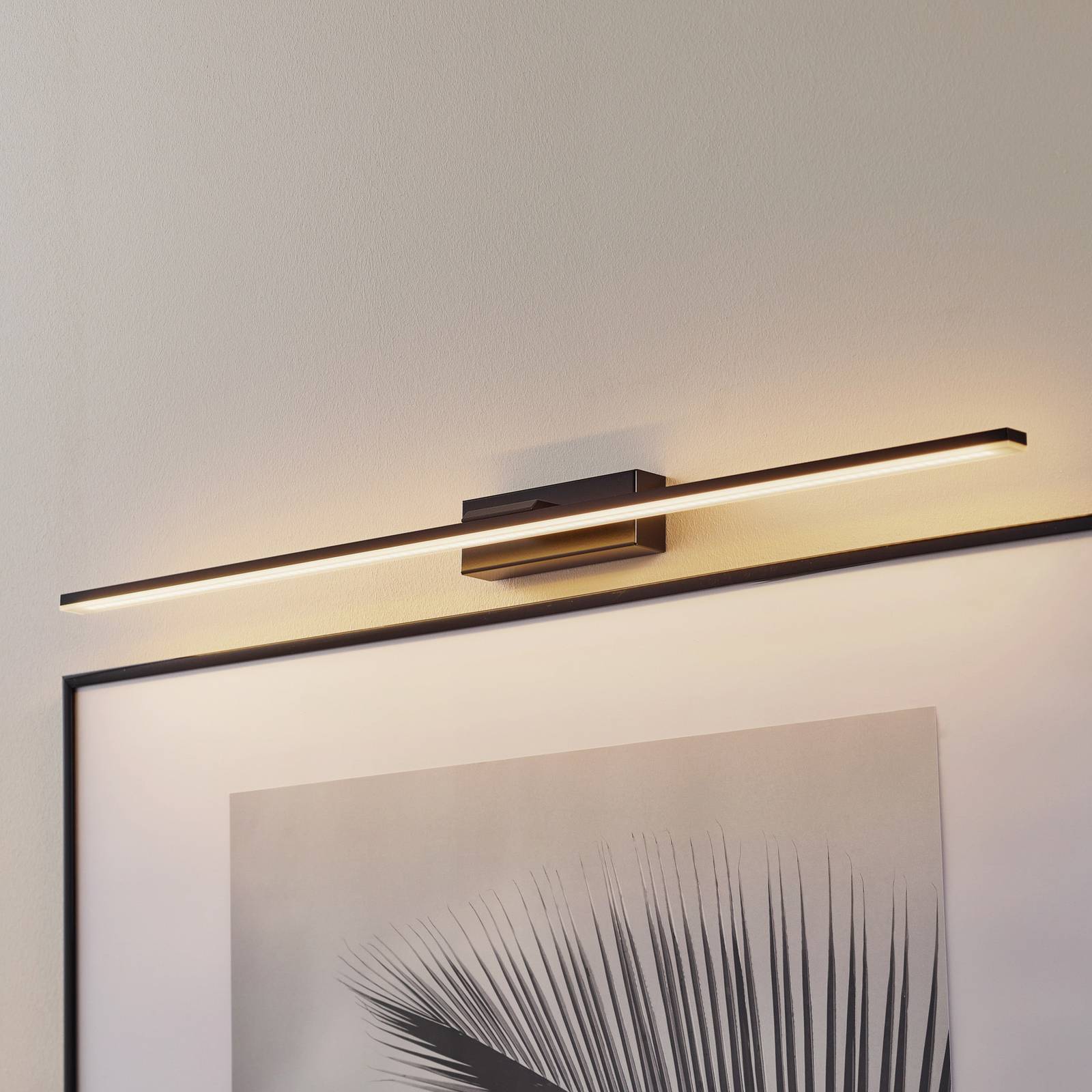 Miroir LED fali lámpa 80 cm fekete 4 000 K