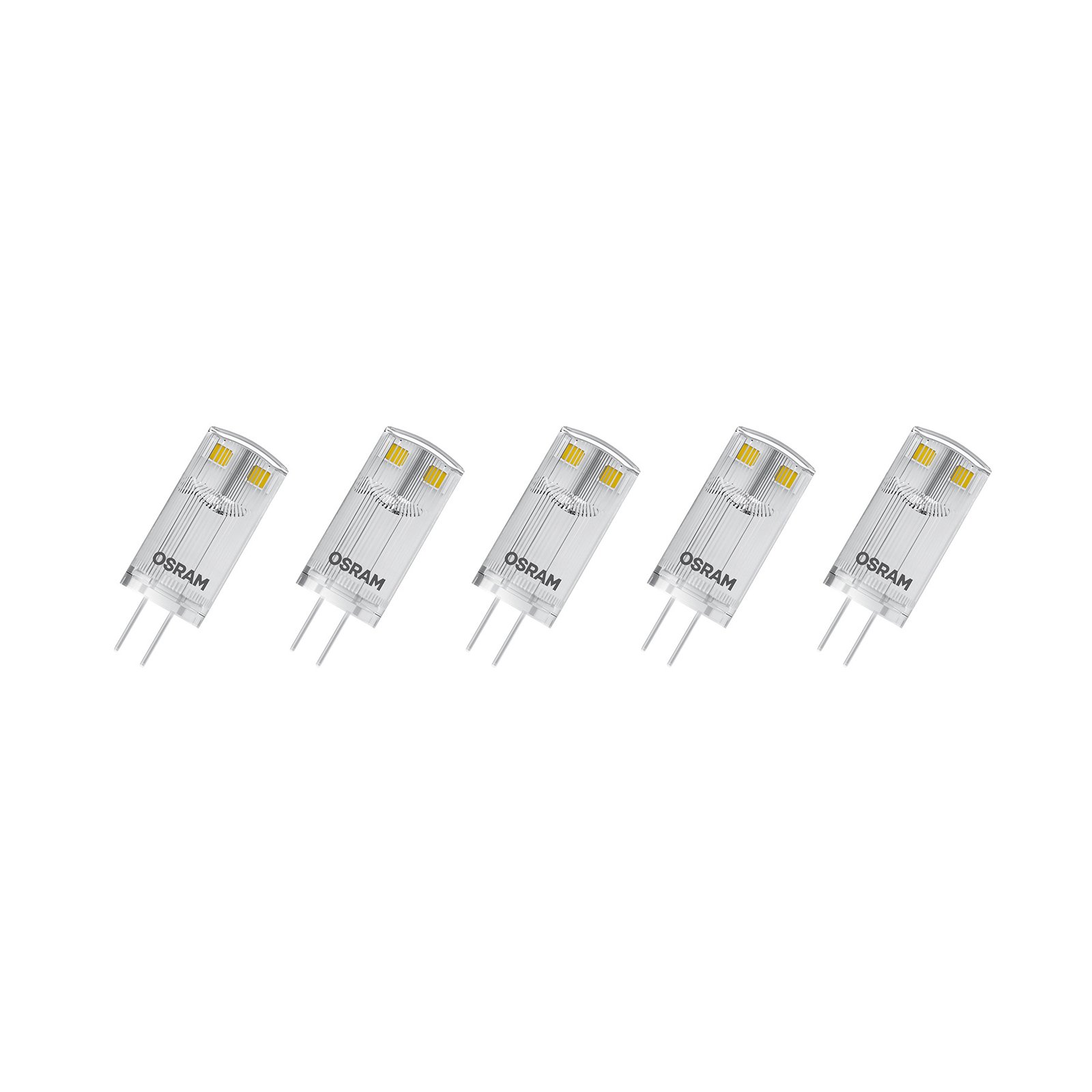 OSRAM Base PIN LED stiftlamp G4 0,9W 100lm per 5