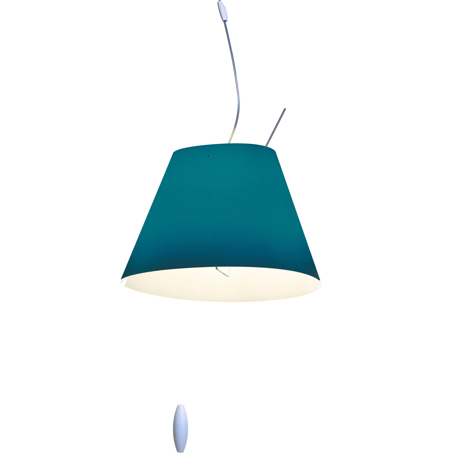 Luceplan Costanzina lámpara colgante azul petróleo