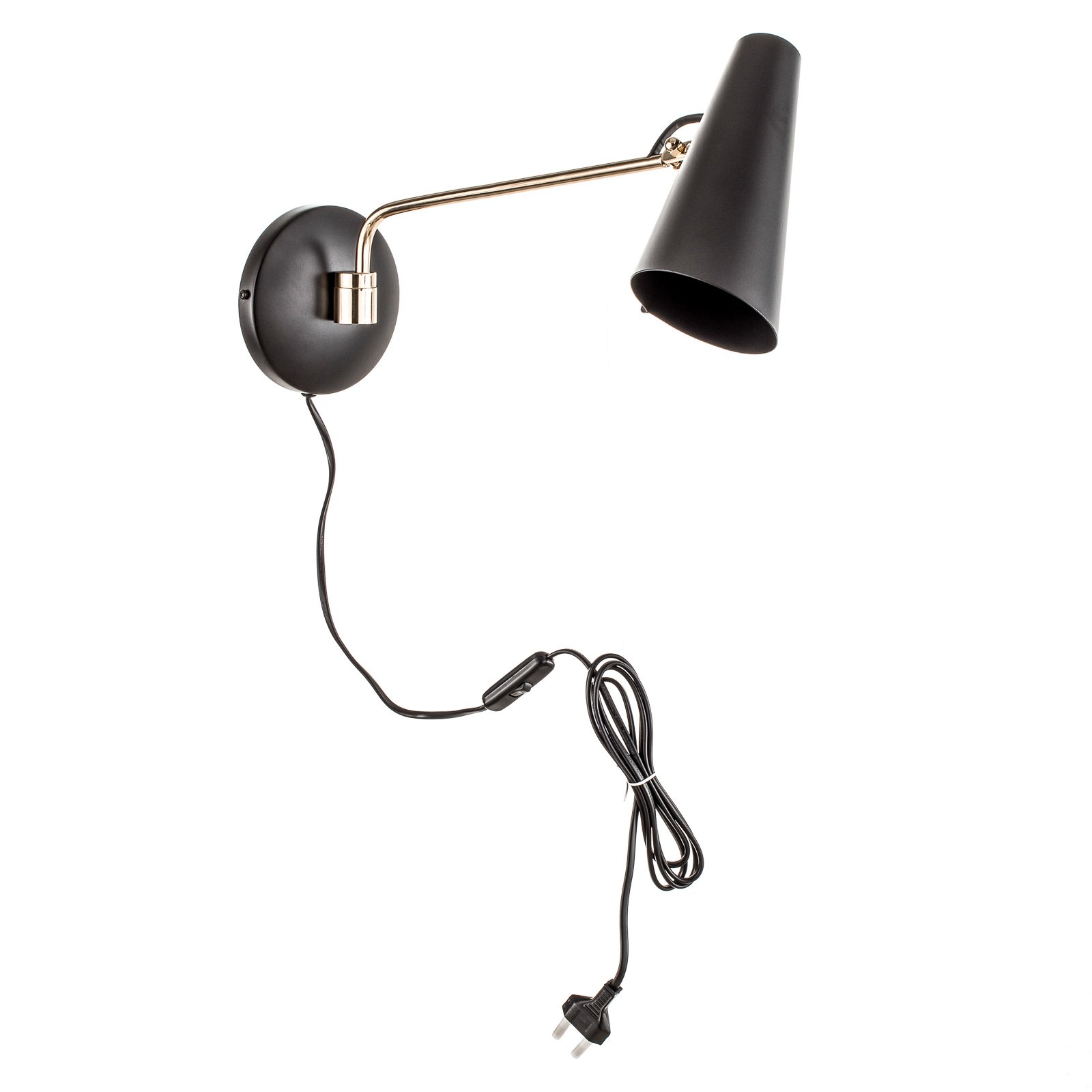 Birdy Wall Lamp Black/Brass - Northern