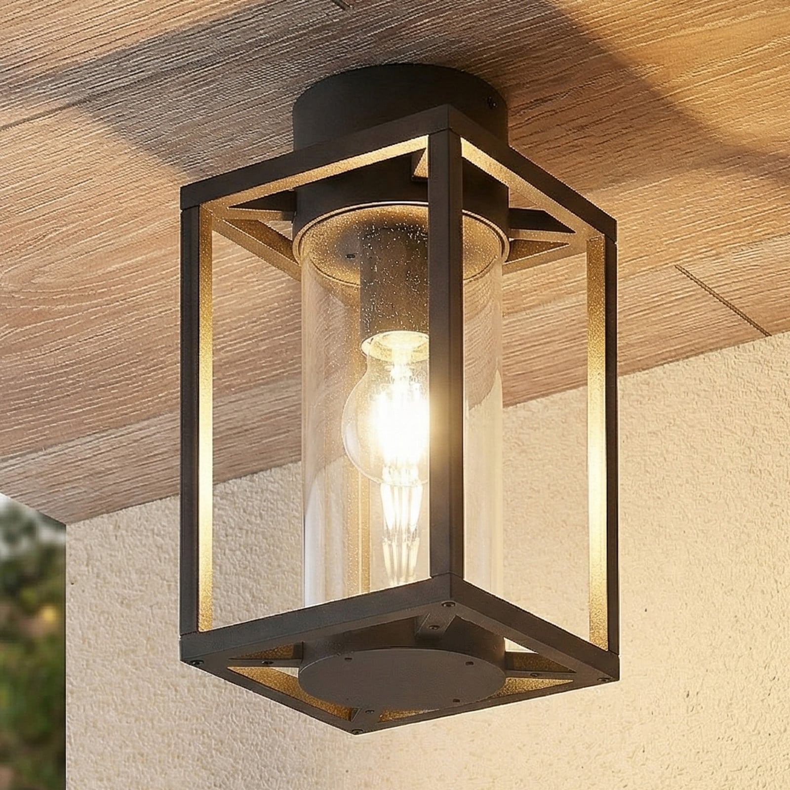 Ferda Udendørs Loftlampe Graphite Lucande - Terrasse - Moderne - Aluminium