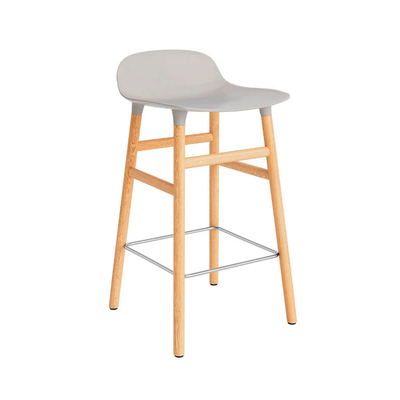 Normann Copenhagen - Form Barhocker H65 Oak/Warm Grey