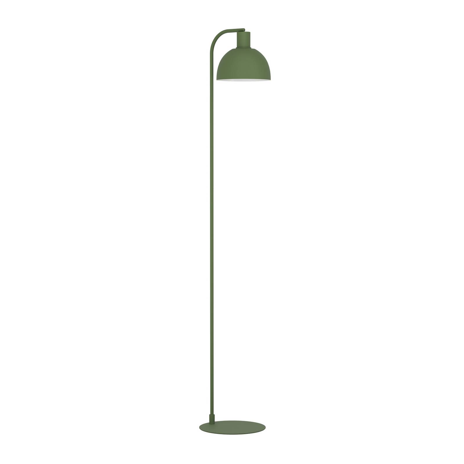Stehleuchte Cazalilla, grün, Metall, E27, Höhe 149 cm