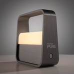 PURE LED rechargeable table lamp Pure Go, grey, aluminium