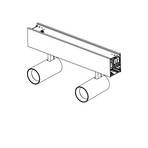 Μονάδα σποτ SLC LED Click, μαύρο, μήκος 56 cm, CCT, 2-φωτισμός.