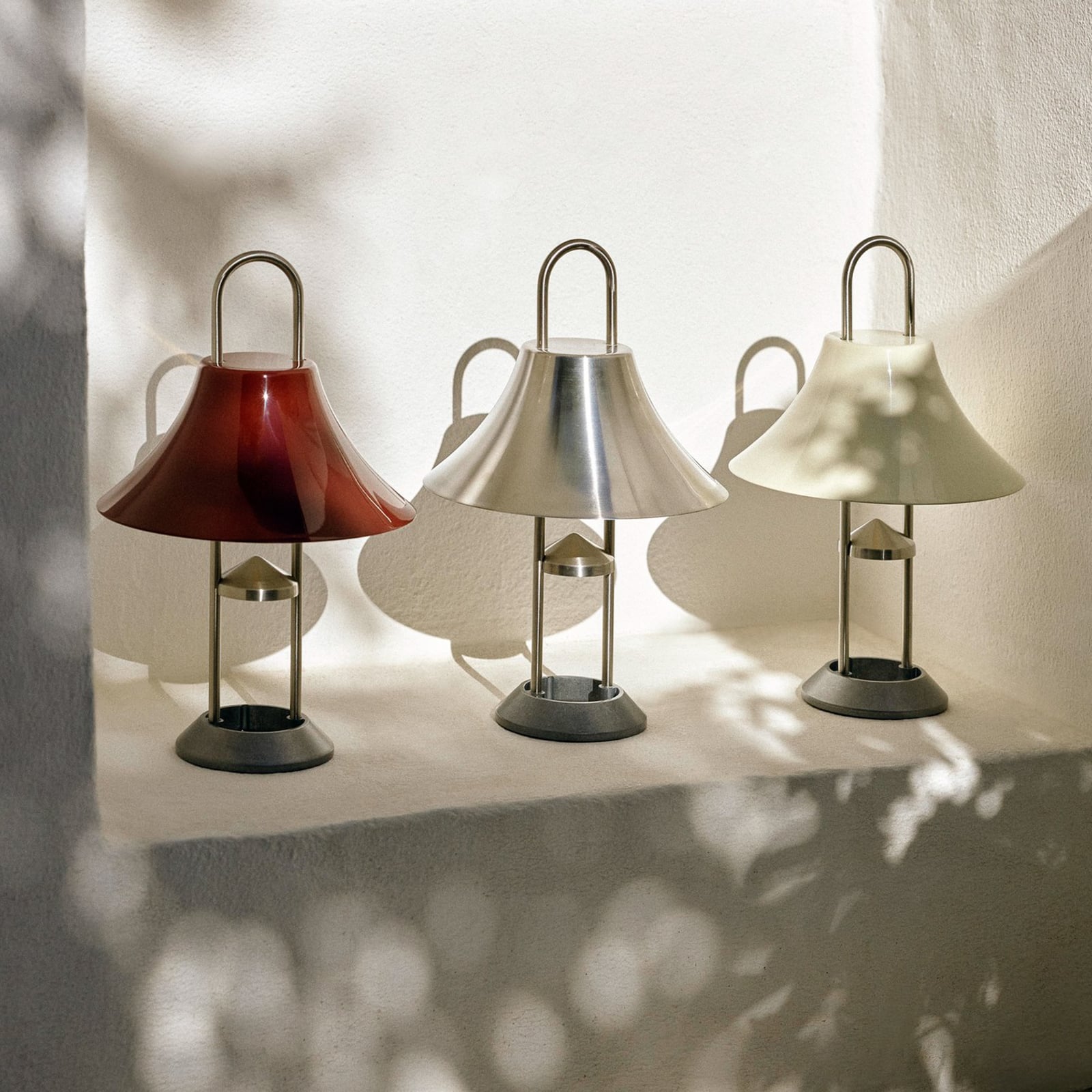 Carabiner LED rechargeable torch, steel, 31 cm, IP44 - HAY