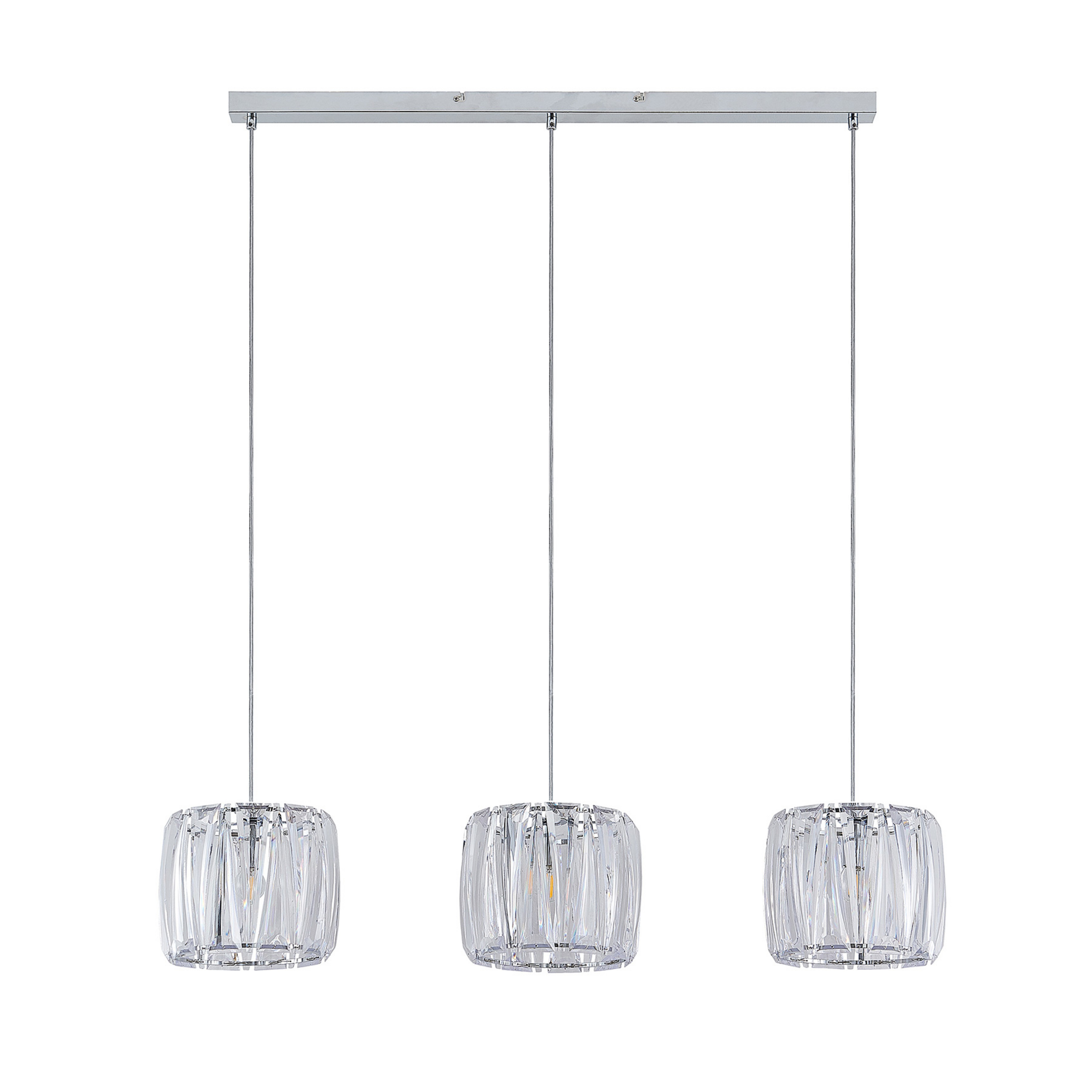 Sofia Suspension Transparent/Chrome - Lindby
