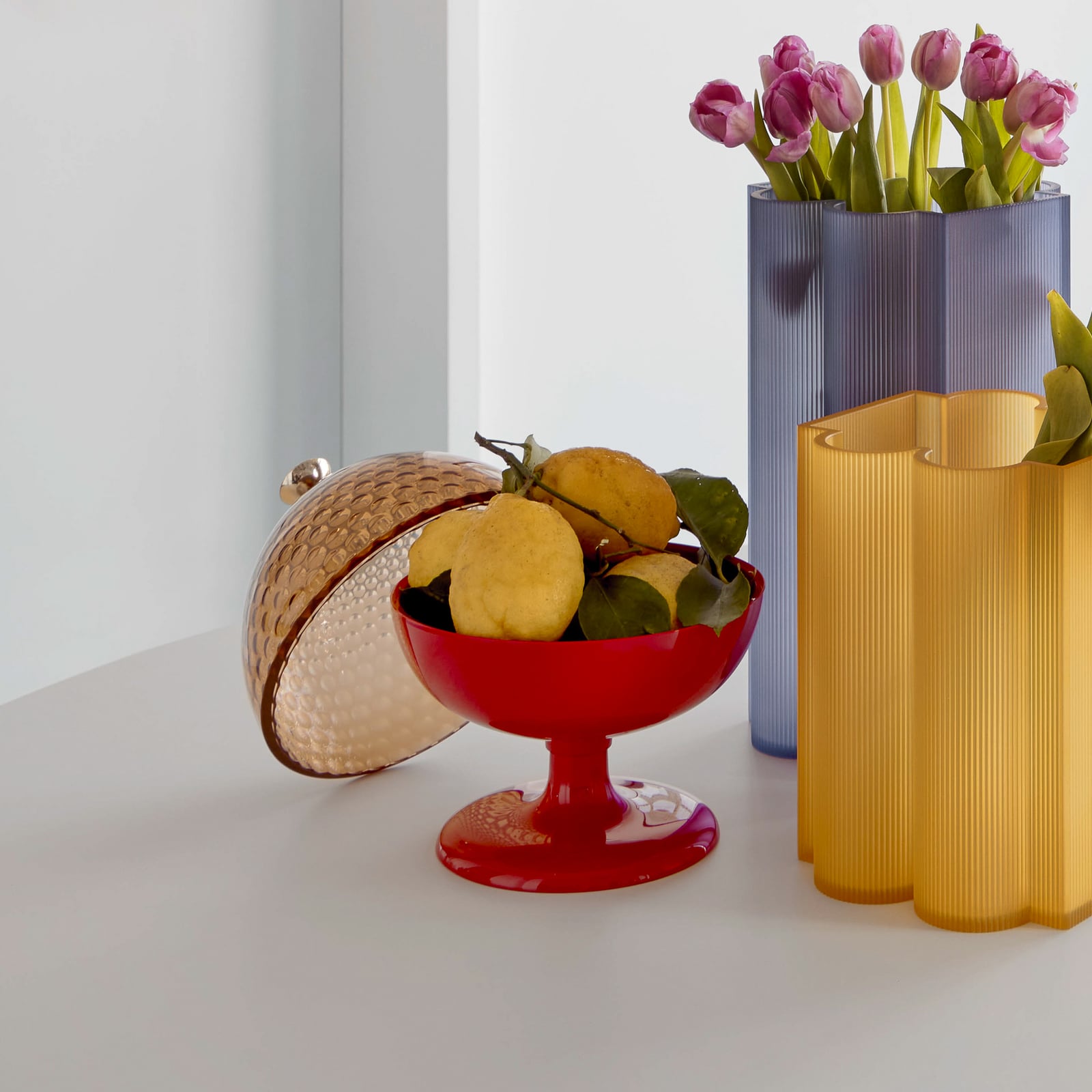 Pumo decorative bowl, red, height 29 cm - Kartell Pumo decorative bowl, red, height 29 cm - Kartell