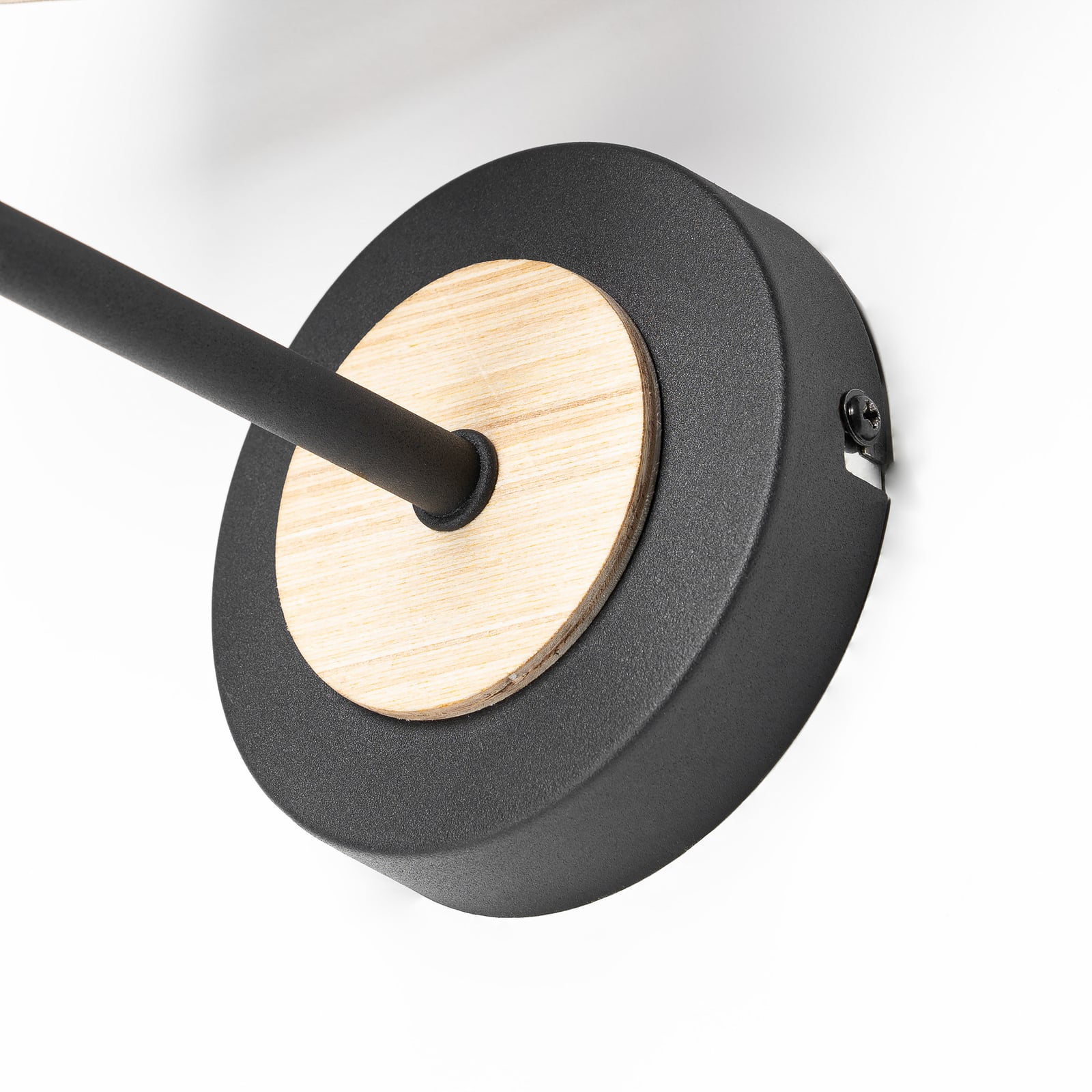 Lonnaris Wall Lamp Black/Nature - Lindby Lonnaris Wall Lamp Black/Nature - Lindby
