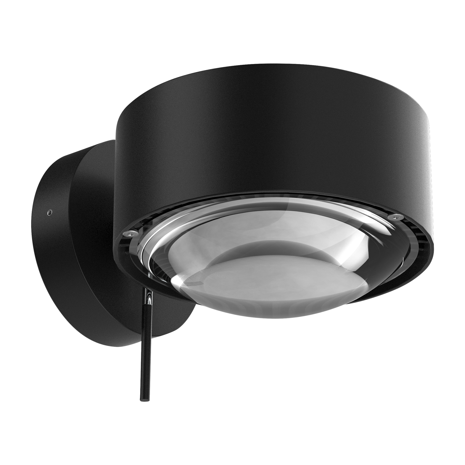 Puk Maxx Wall+ LED lenses clear, black matt/chrome