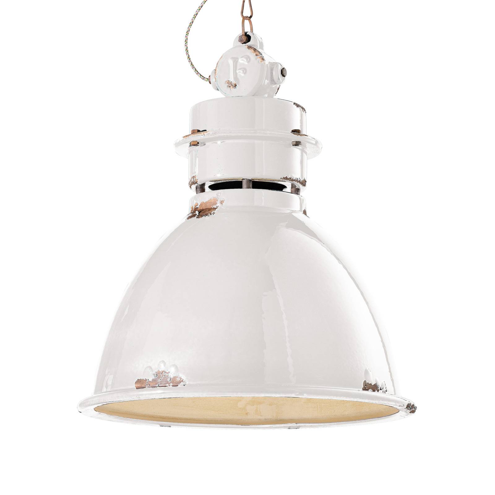 Lampa wisząca C1750 z ceramicznym kloszem biała