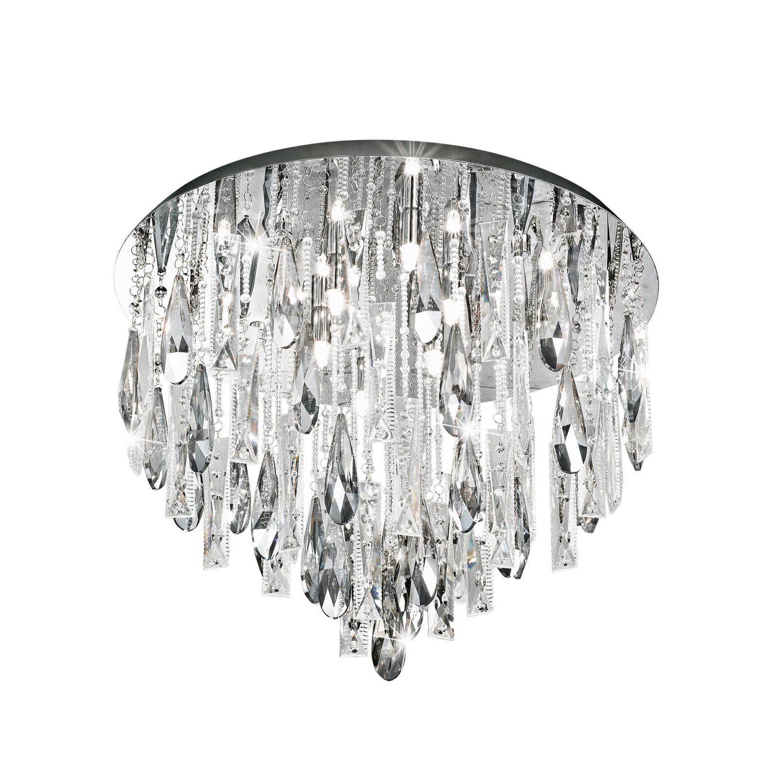 Plafonnier Calaonda, 58 x 48 cm, chrome - Stars of Light