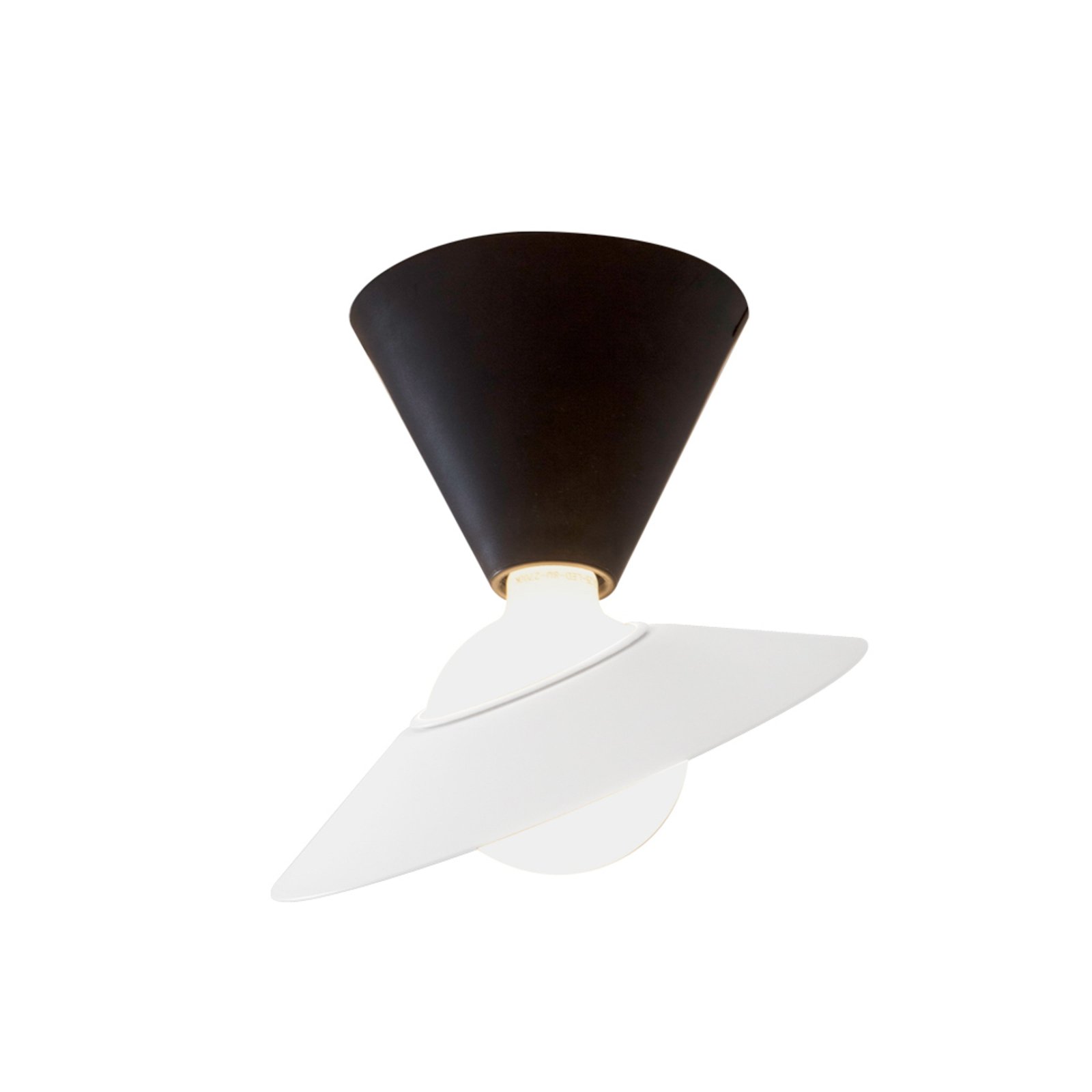 Stilnovo Fante LED plafondlamp, 2.700 K, zwart