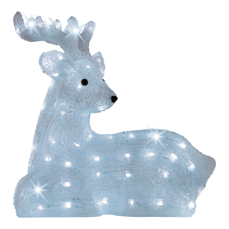 LED-Figur Hirsch, liegend