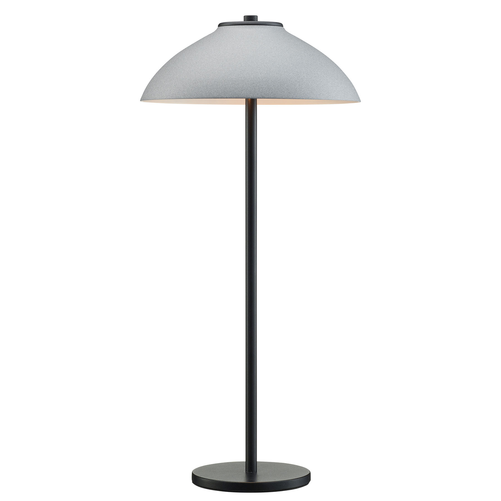 Lampe à poser Vali, hauteur 50 cm, noire/grise