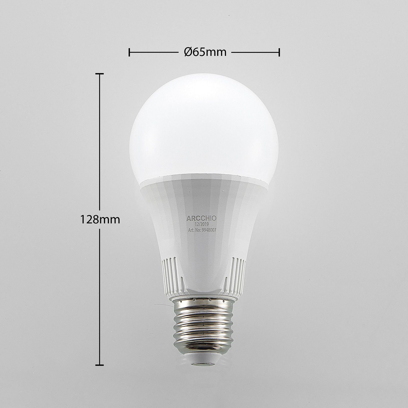 Ampoule LED E27 A65 15 W 3 000 K dimmable 3 niv.