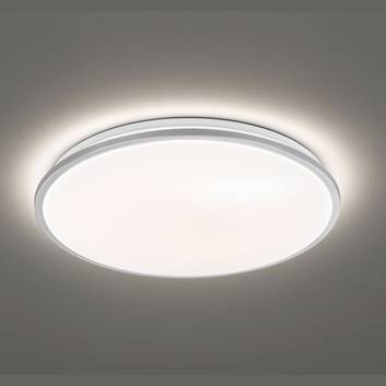 Plafón LED Jaso, atenuable, Ø 40 cm, plata