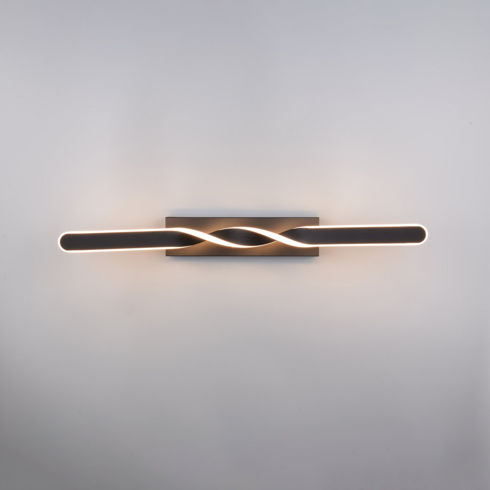 Reality Leuchten Plafonieră LED Ginko negru mat metal lungime 79 cm - Camera de zi / sufragerie - Modern