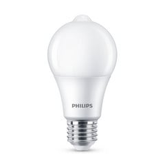 Philips LED-lamppu E27 A60 tunnistin 8W 2 700 K