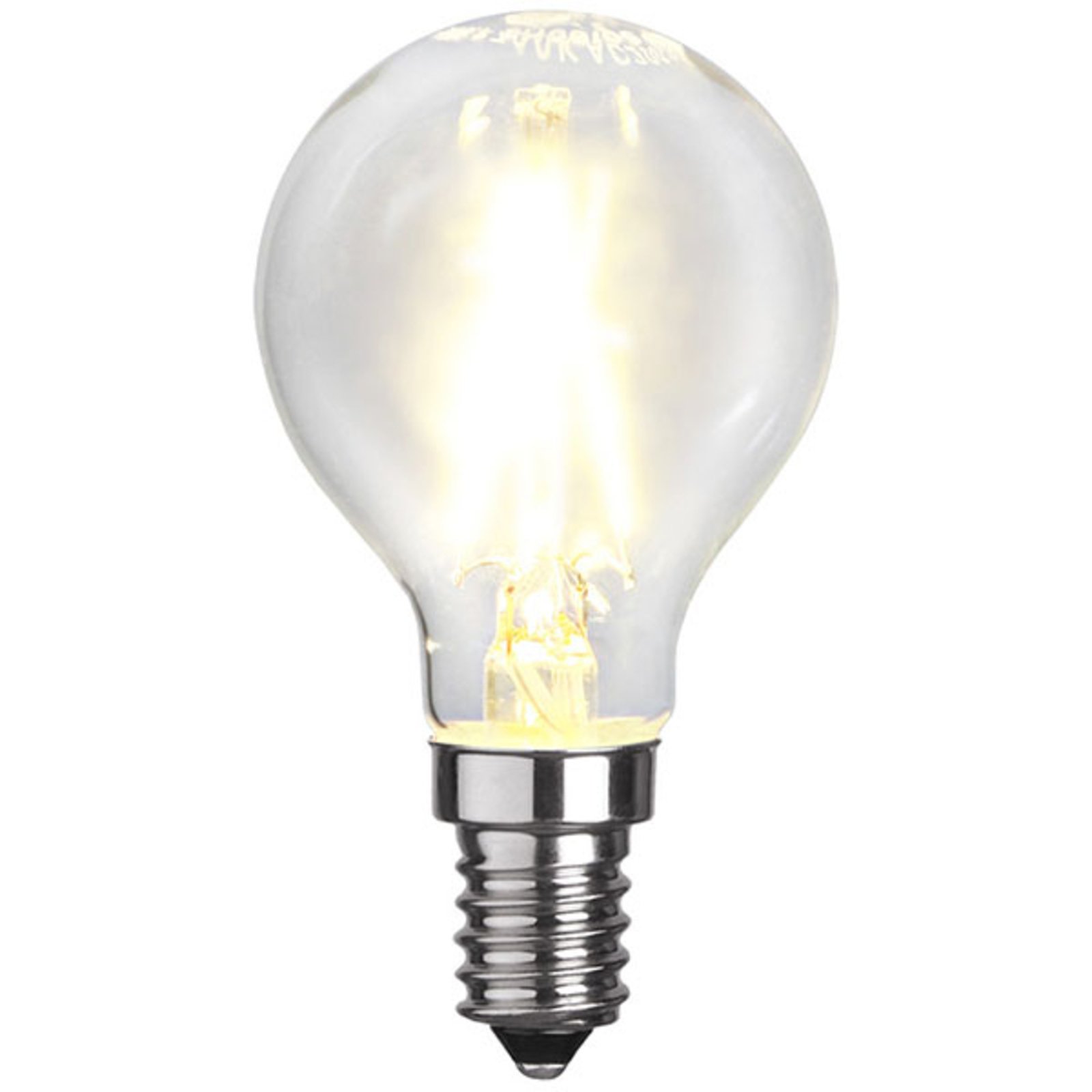 LED lašelinė lempa E14 P45 2W 2700K kaitinamoji gija