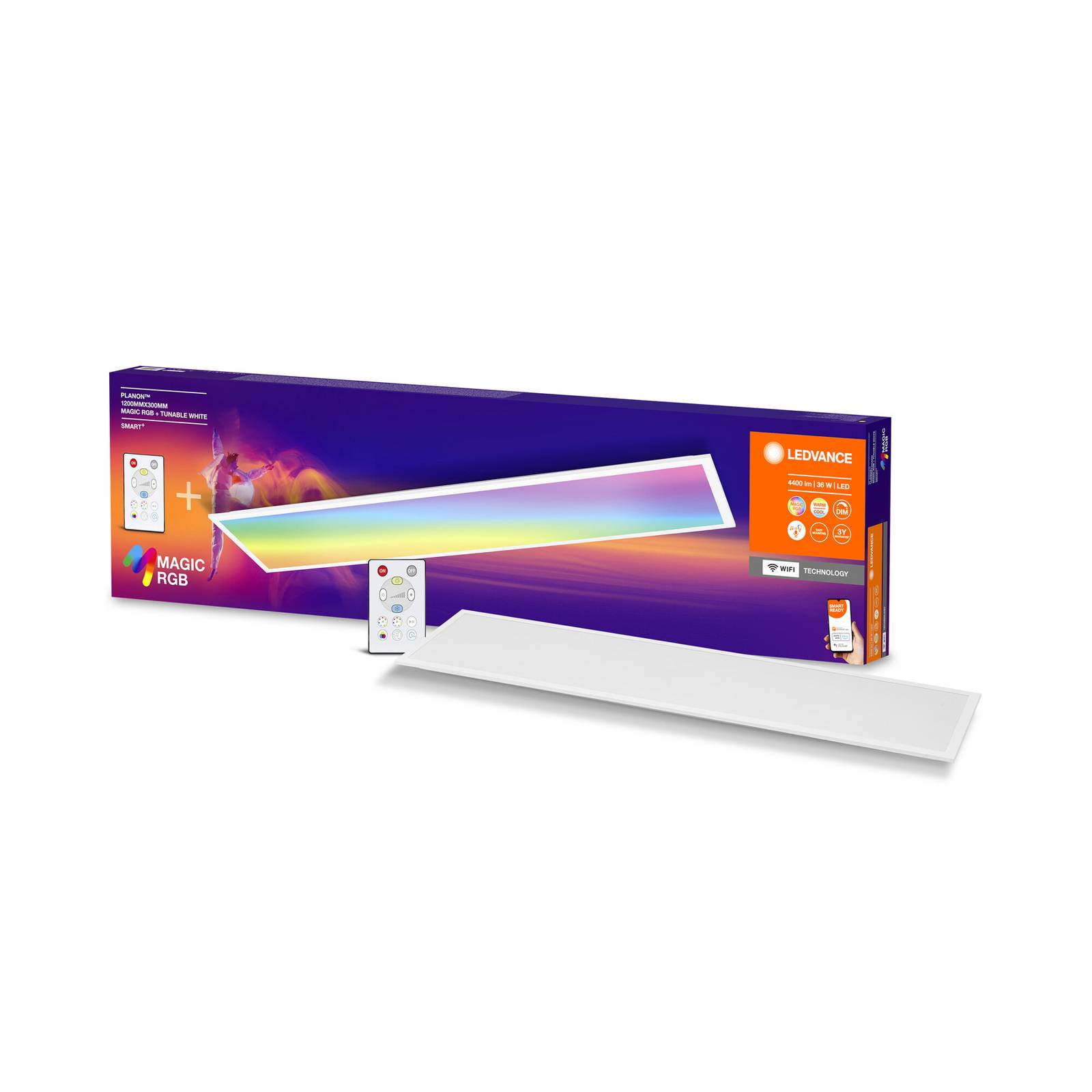 LEDVANCE SMART+ WiFi Planon Magic RGBW 120x30cm