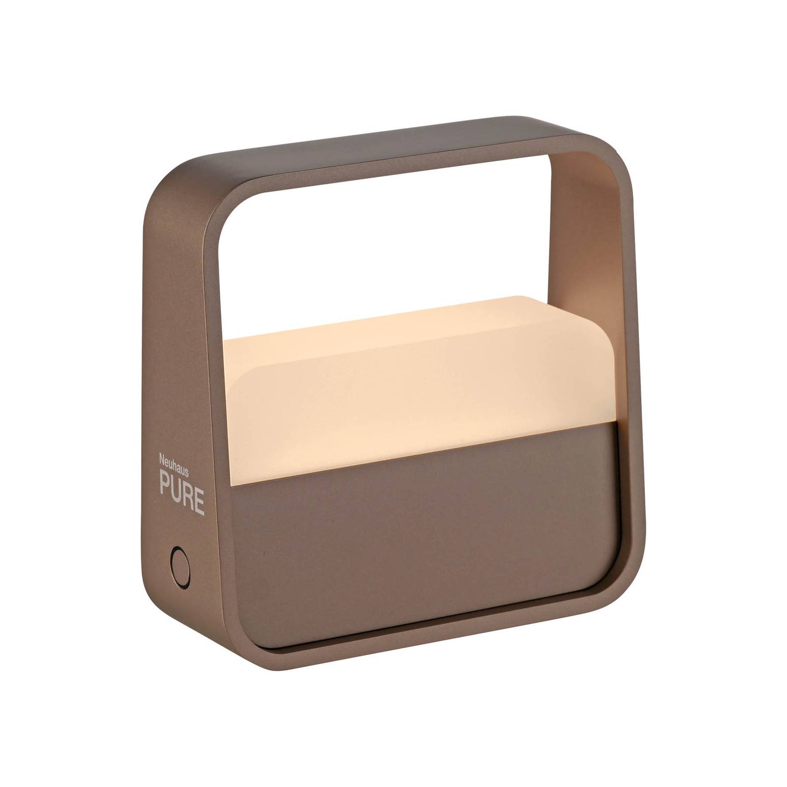 PURE LED-Akku-Tischleuchte Go bronze Aluminium