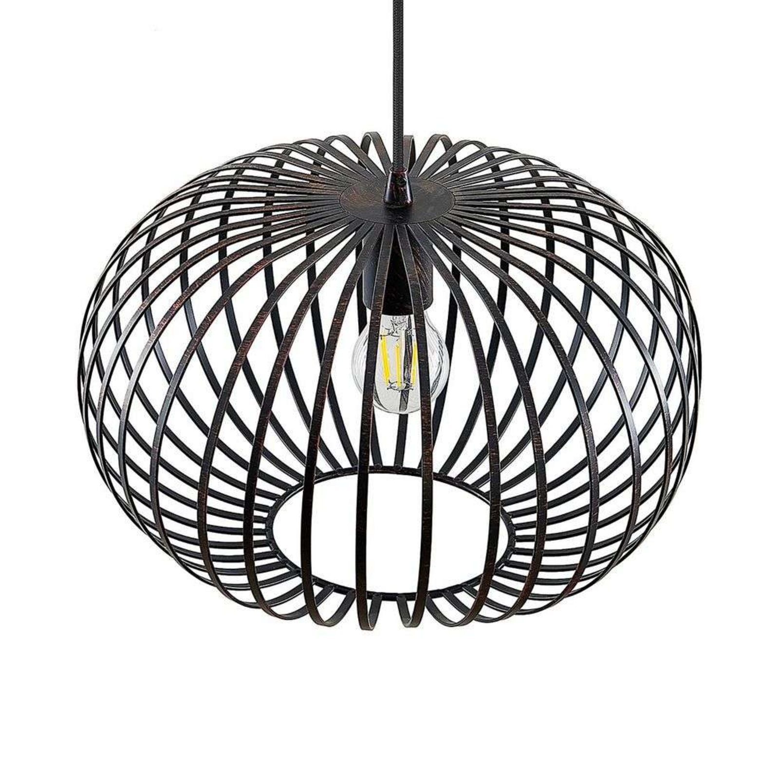Rosalea Függőlámpa Black/Copper - Lindby