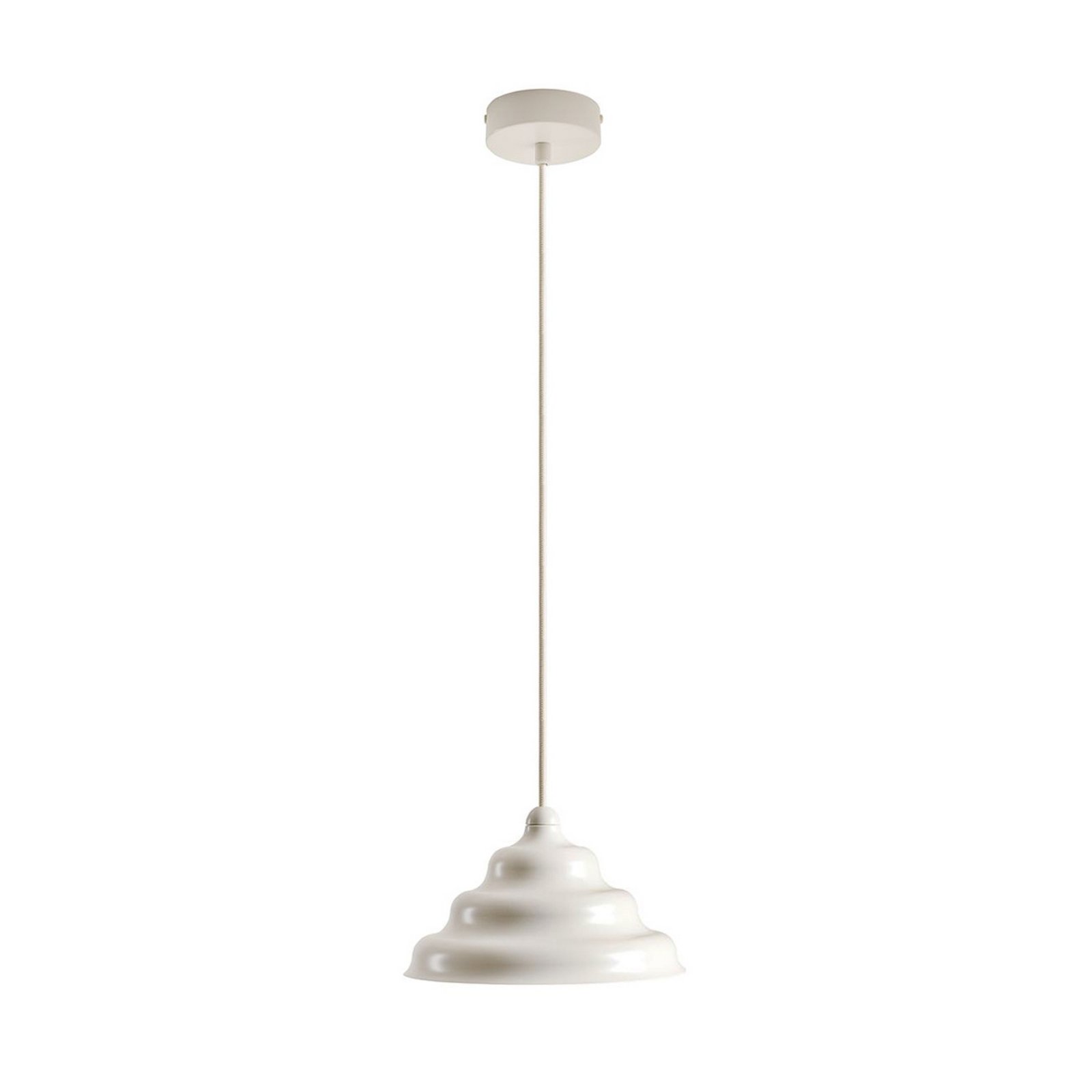 Visoka svetilka Fala, bela, Ø 23 cm, steklo
