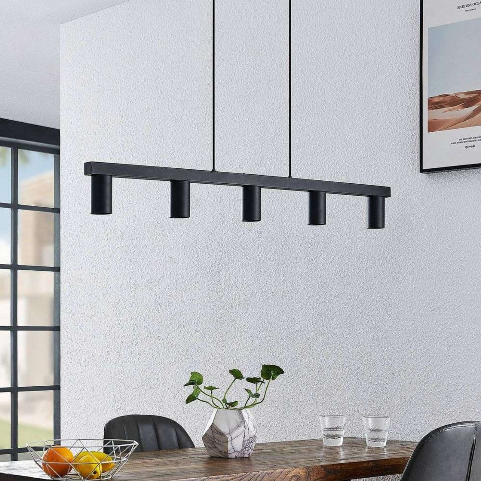 Baliko 5 Pendant Black - Lindby