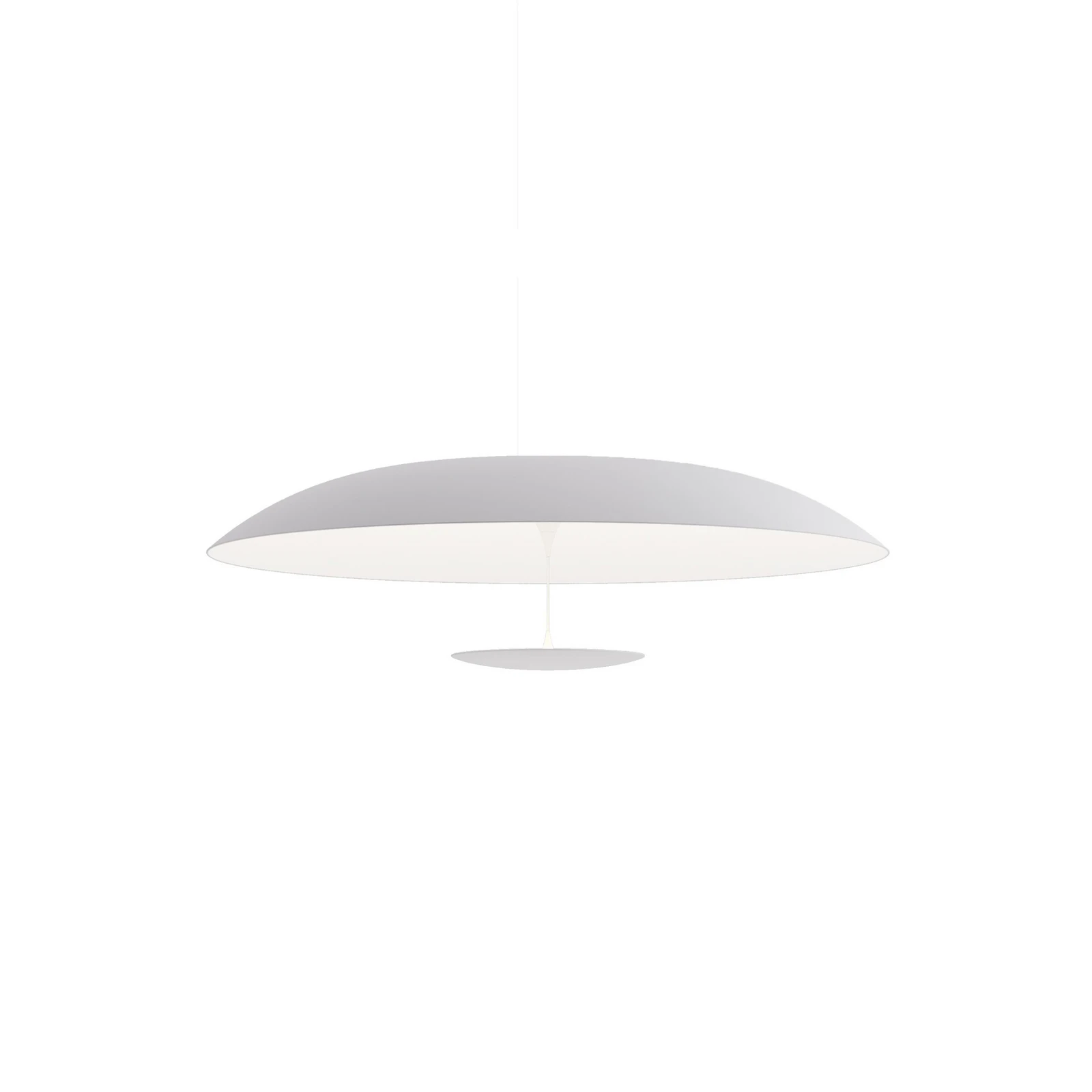 Karman LED таванна лампа BLANCO, Ø 92 cm, бял, метал