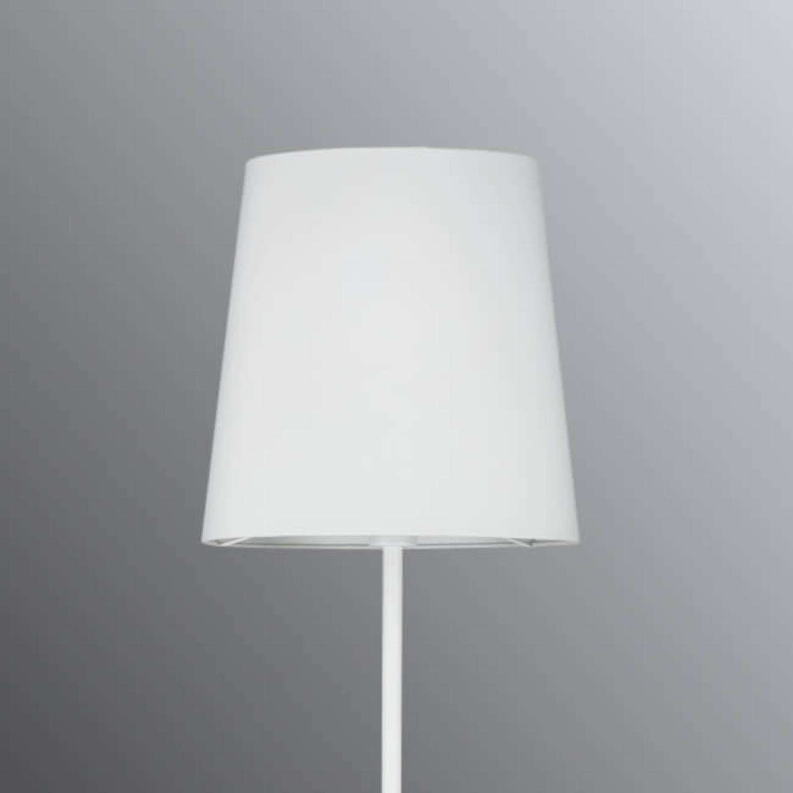 Paulmann Stellan gulvlampe, hvid tekstilskærm