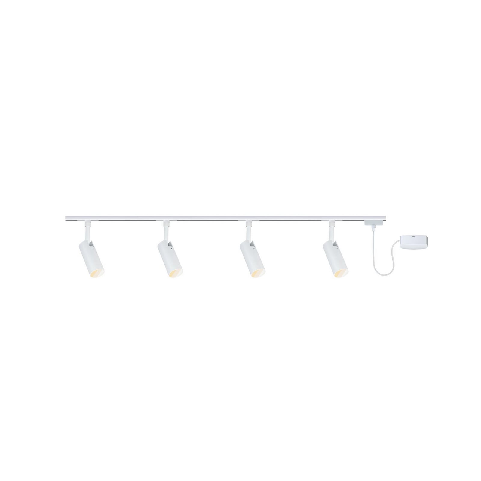 Set de pornire Paulmann URail Tubo, alb, alimentare prin cablu, CCT Set de pornire Paulmann URail Tubo, alb, alimentare prin cablu, CCT