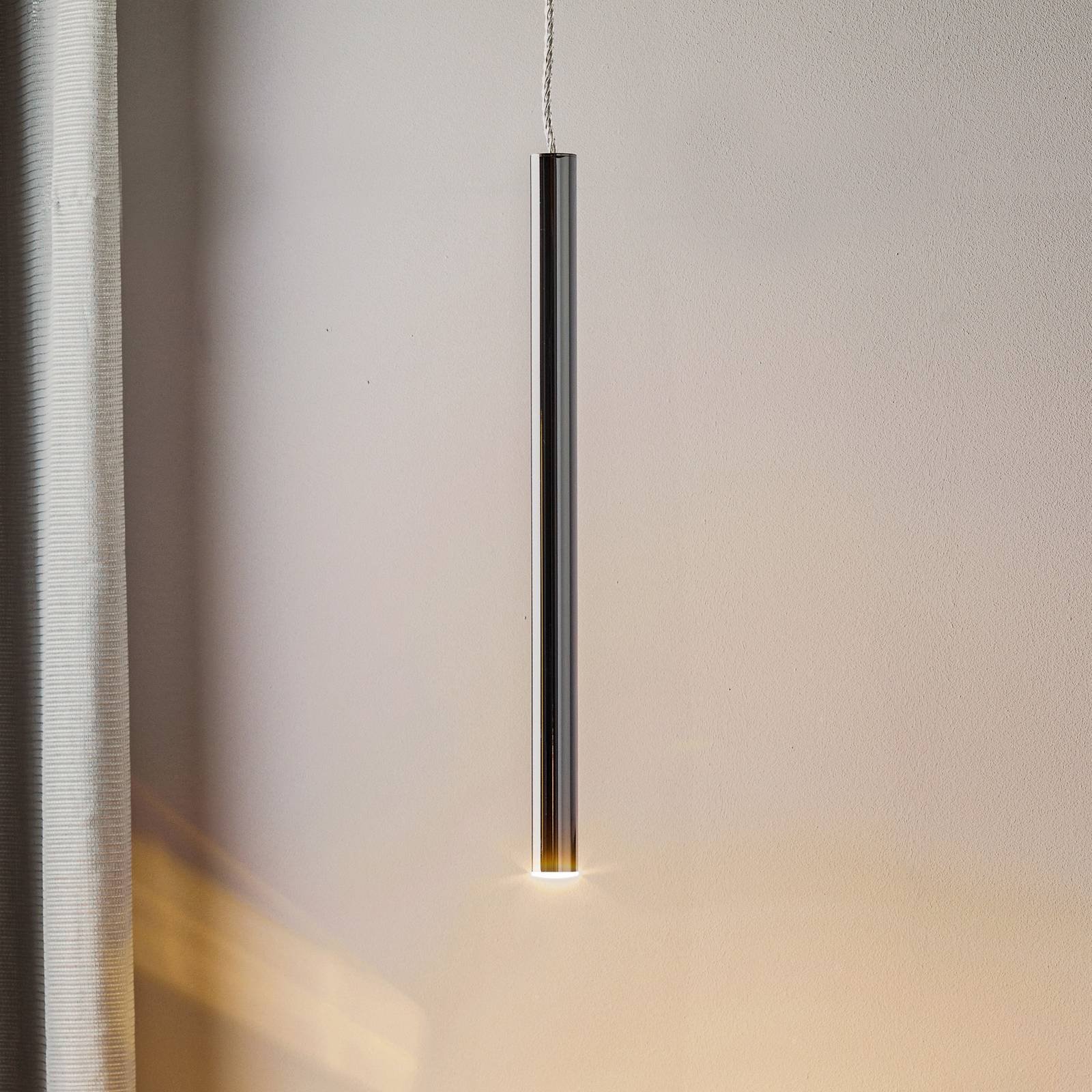 E-shop Závesné LED svietidlo Varas, 1-plameňové, chróm