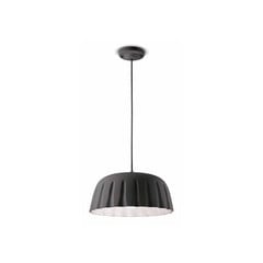 Lámpara colgante Madame Gres cerámica, 18cm antracita