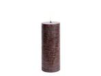 Pillar Candle LED 7,8 x 20,3 cm Rustic Brown - Uyuni Lighting